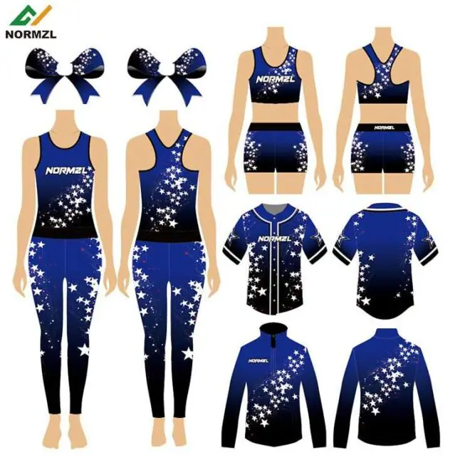 Normzl dance team practice wear cheerlead jacket and leggings cheerleading uniforms customized cheer warm ups tracksuits - Image 5
