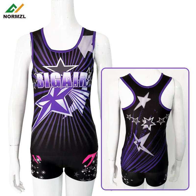 Majorette wear sublimation cheerleader vest wholesale cheer tank top shorts sets cheerleading