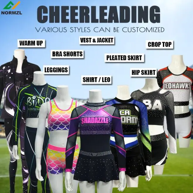Custom Color And Size Youth Training Sublimated Black Cheerleader Costume - Image 4