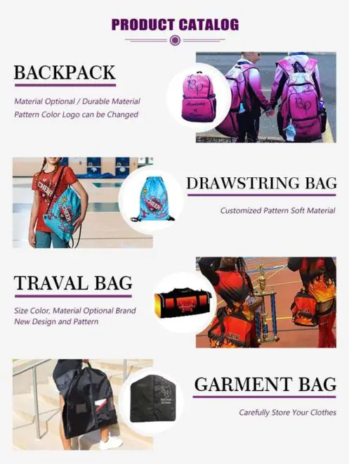 Normzl design sublimated casual sports cheer bag custom oxford fabric wholesale cheerleading backpack - Billede 5