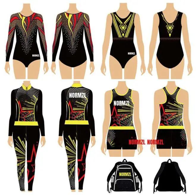 Normzl custom sublimation gymnastics leotard cheer backpack sport warm up tracksuit cheerleading practice wear - Image 3