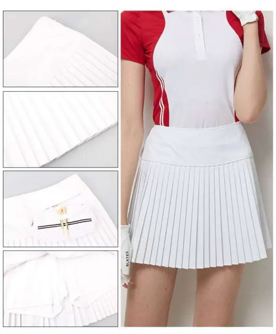 Custom Womens Tennis Golf Polo Tee Shirt Mini Skirt Skirt Set Golf Clothes Women - Image 2