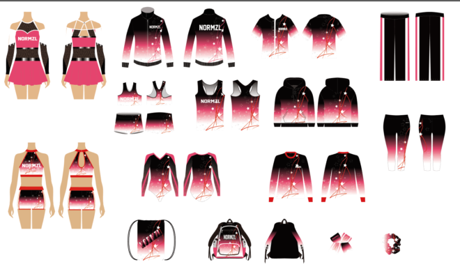 Normzl one-stop custom cheer socks bows backpack sublimation cheerleader practice wear warm up wholesale cheerleading uni - Image 6