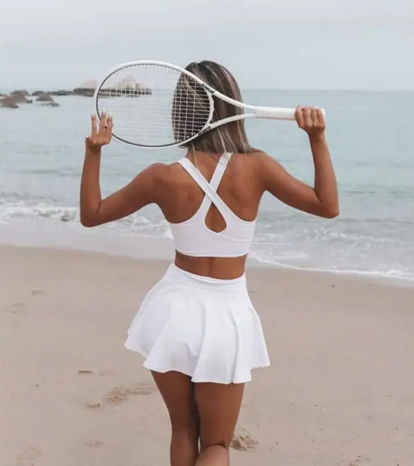 Normzl custom one-piece sports wear women adults tennis dress with shorts - Image 2