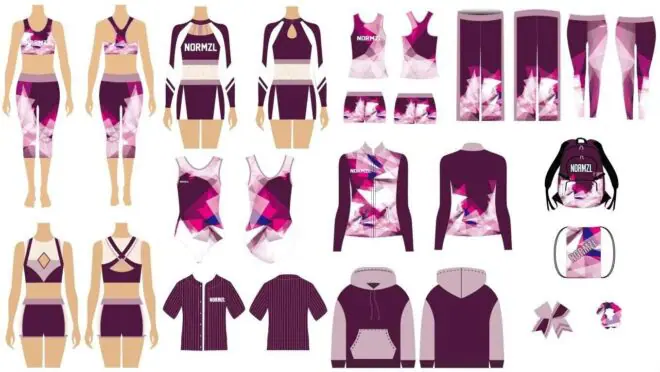 Normzl one-stop custom cheer socks bows backpack sublimation cheerleader practice wear warm up wholesale cheerleading uni - Image 5