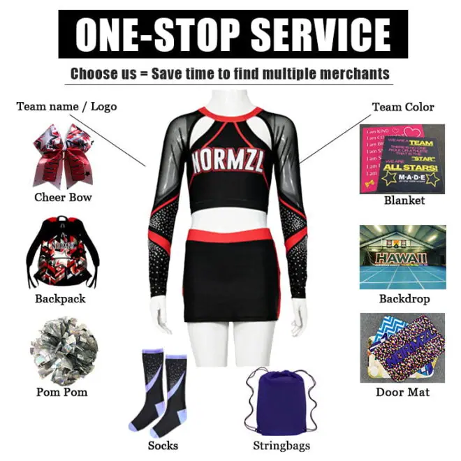 custom own design cheer practice wear rhinestone cheerleader uniforms girls cheerleading clothes - Image 3