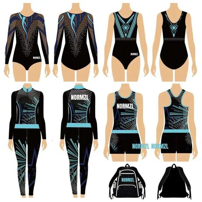 Normzl custom sublimation gymnastics leotard cheer backpack sport warm up tracksuit cheerleading practice wear - Image 5