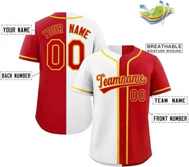 print wholesale oversized personalized baseball jersey for summer - Image 5
