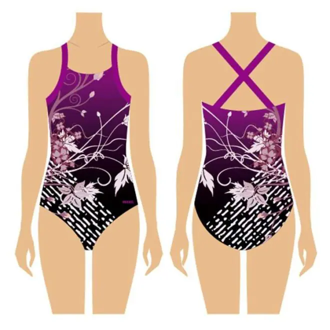 Free design gym sublimation practice wear girls gymnastics leotard for competition - Image 3