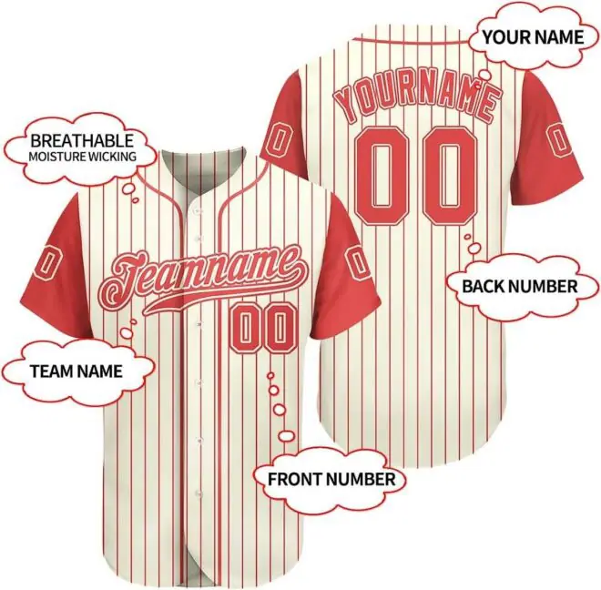 custom logo design fashion printing baseball jersey softball wear sportswear fitness wear active wear for men - Image 2