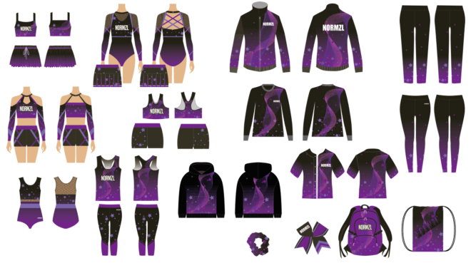 Normzl one-stop custom cheer socks bows backpack sublimation cheerleader practice wear warm up wholesale cheerleading uni - Image 4