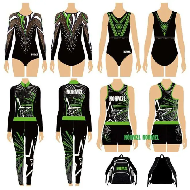 Normzl custom sublimation gymnastics leotard cheer backpack sport warm up tracksuit cheerleading practice wear - Image 4