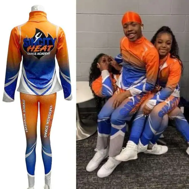 Normzl kids dance team warm ups tracksuit wholesale youth cheerleading gymnastic jacket custom warm up suits for men women - Image 2