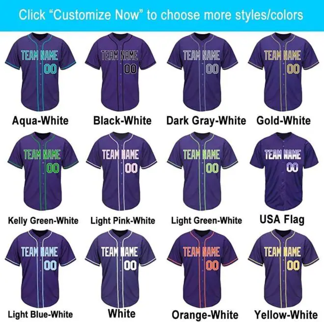 Wholesale sublimation baseball jerseys with customization colorful Hot Sale Casual Style Custom Baseball Jersey - Image 2