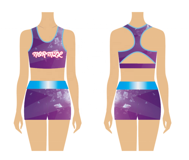Rhinestone custom practice wear costume for kids girls