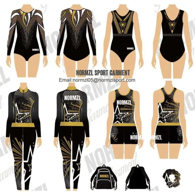 OEM quick dry plus size warm up suits cheap sports track suits for girls cheerleadding practice wear - Image 5