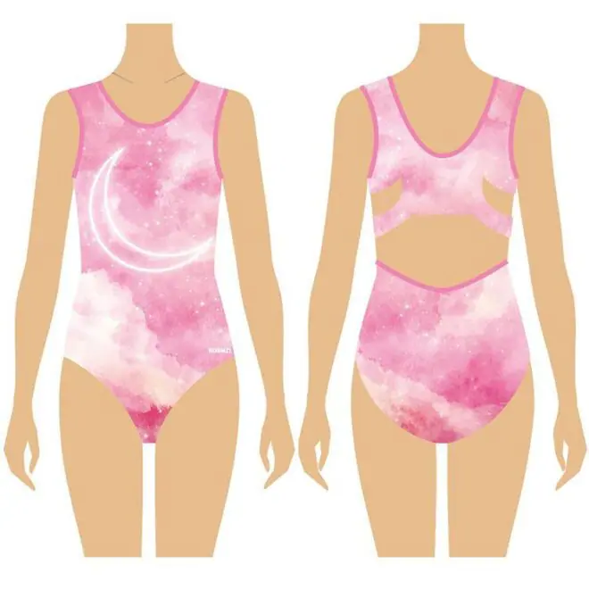 Custom design mesh short sleeve back zip gymnastics leotards ballet leotard dance wear - Image 6