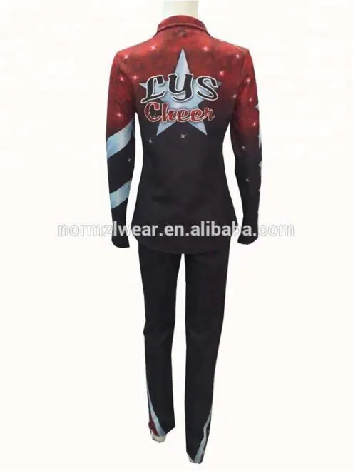 OEM quick dry plus size warm up suits cheap sports track suits for girls cheerleadding practice wear - Image 3