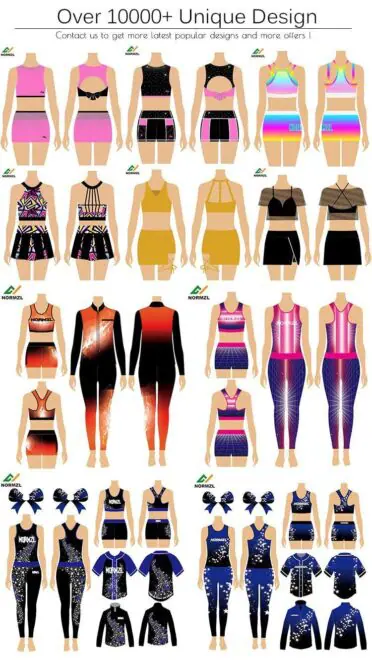 wholesale cheerleading training costumes custom girls bra shorts cheer practice wear - Image 4