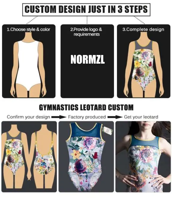 Wholesale Printing Sublimation Practice Dancewear Girls Sleeveless Gymnastics Leotards - Image 5