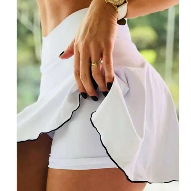 Women Tennis Skirts Fitness Sportswear Girl Yoga Skirt Golf Workout Quick-drying High Waist Female Skirt - Image 5