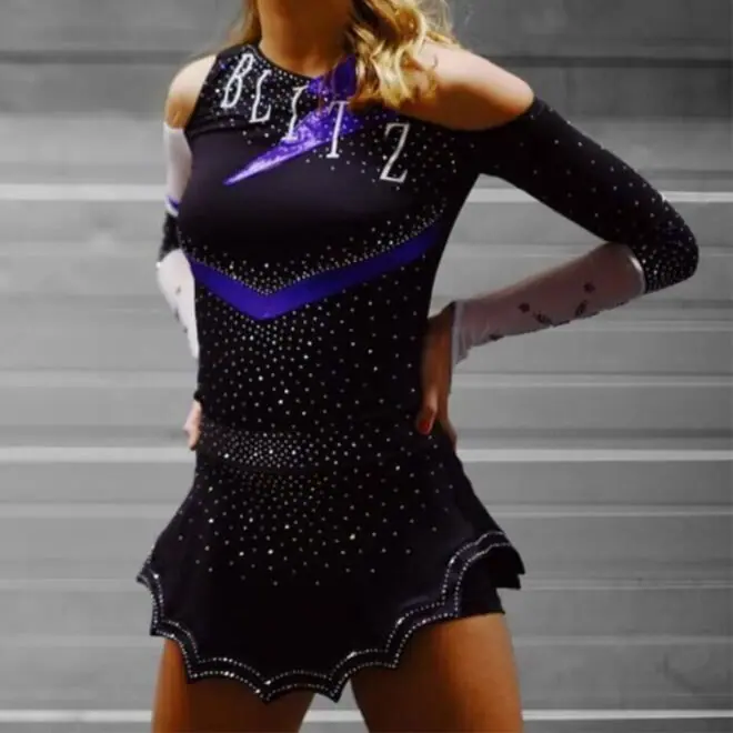 All cheer athletics uniform tops and skorts custom kids cheerleading uniforms For Girls Youth - Image 3