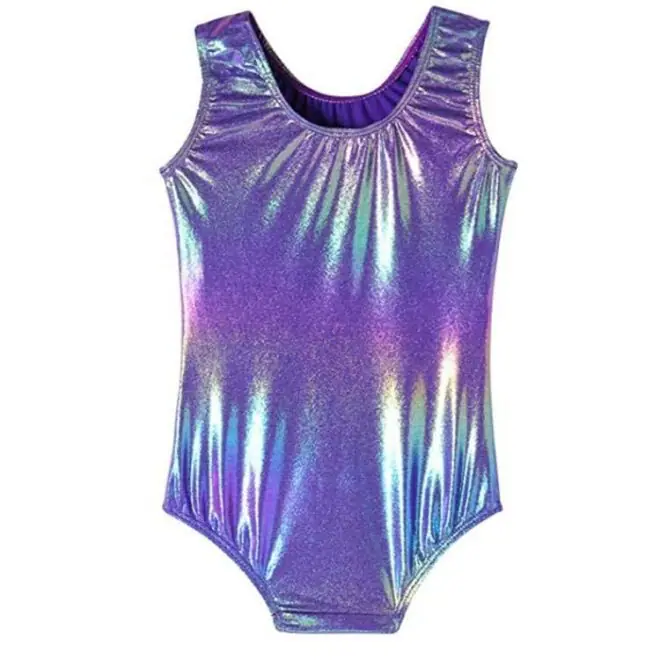 Purple Leotard Kids Gymnastics Wear Clothes - Image 2