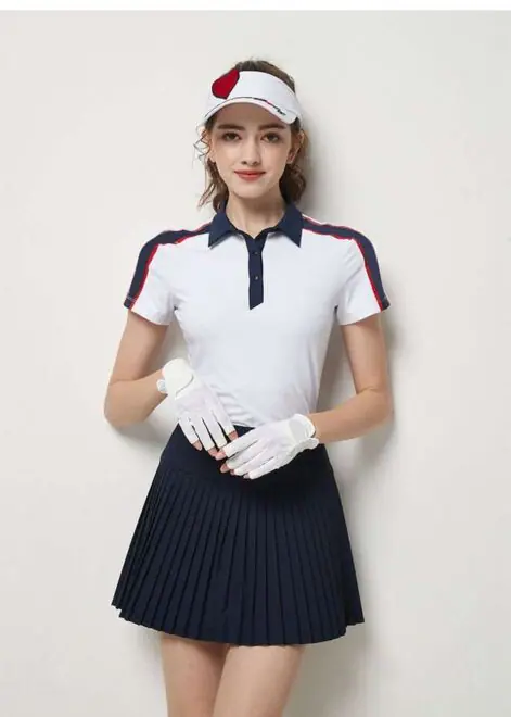 Custom Womens Tennis Golf Polo Tee Shirt Mini Skirt Skirt Set Golf Clothes Women - Image 5