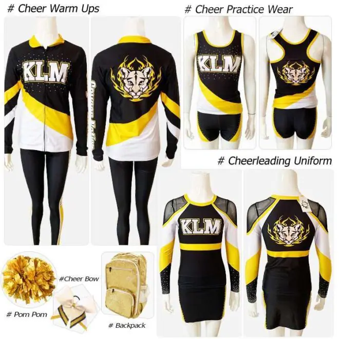 OEM quick dry plus size warm up suits cheap sports track suits for girls cheerleadding practice wear - Image 4