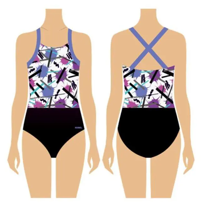 Free design gym sublimation practice wear girls gymnastics leotard for competition - Image 2