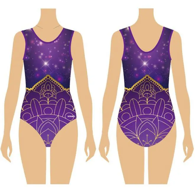 Custom design mesh short sleeve back zip gymnastics leotards ballet leotard dance wear - Image 5