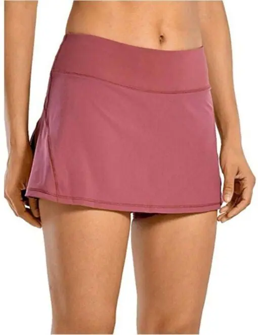 Built-in shorts with pocket girls pleated mini skirt women sexy pink tennis skirt - Image 3