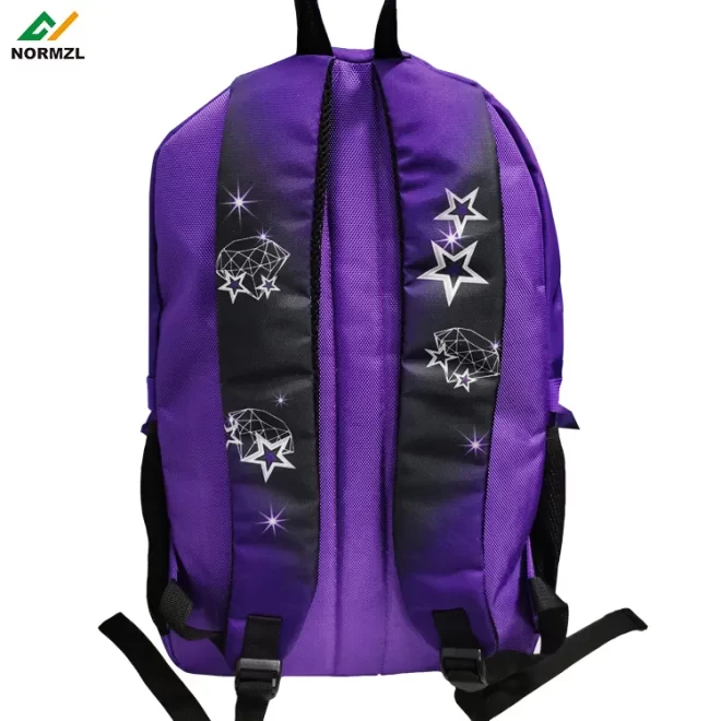 Normzl custom design embroidery logo glitter girls cheerleader cheer cheerleading bag backpack - Image 2