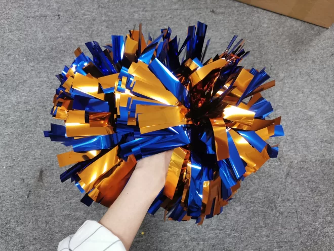 Cheerleading Pom Poms wholesale girls cheer Fashion Accessories purple mini baton handle cheerleaders costume pom - Image 3
