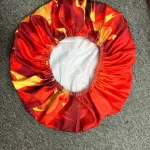 cheer majorette Factory Selling Reversible Silk Bonnets And Satin Hair Wraps Sleep Satin Hair Bonnets With Logo Custom - Image 3