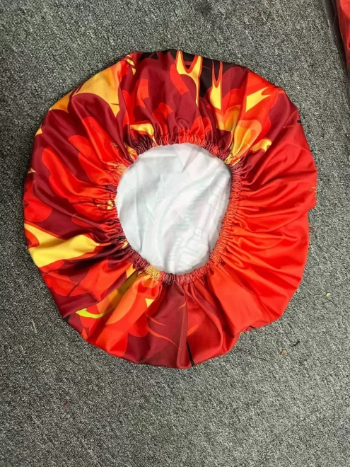 cheer majorette Factory Selling Reversible Silk Bonnets And Satin Hair Wraps Sleep Satin Hair Bonnets With Logo Custom - Image 3