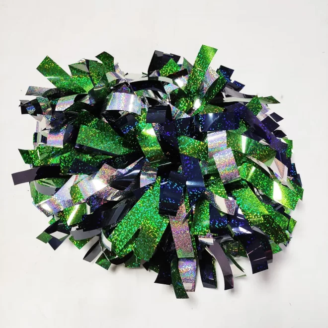 custom size glitter shiny team girls dance performance wholesale cheer pom poms cheerleading accessoire with handles - Image 4