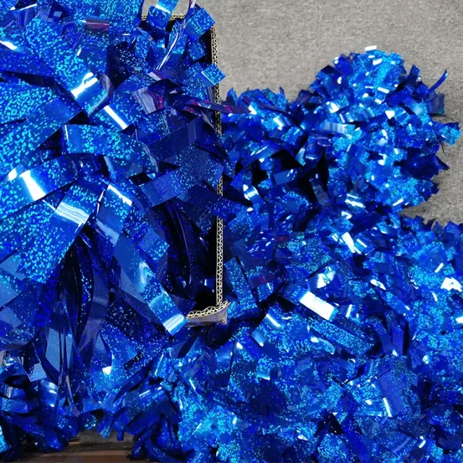 Normzl custom design majorette mix metallic holographic plastic cheer pom wholesale cheerleading pom poms - Image 2
