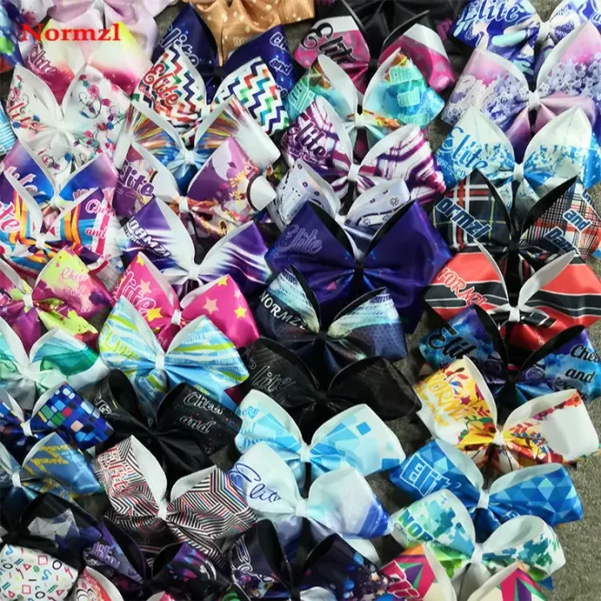 printing practice cheer cheerleading bows hair compound arrow baby performance for girls hair accessories - Image 7