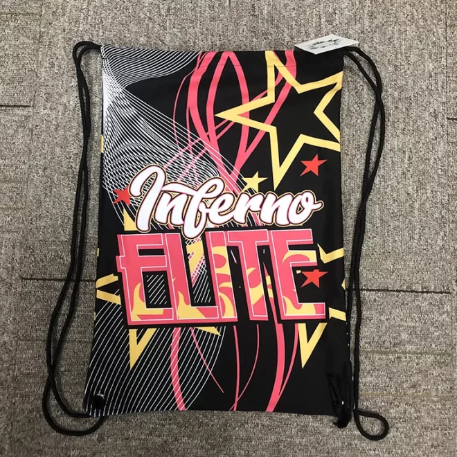 Normzl custom gymnastics dance drawstring gift bags wholesale cheerleading polyester cotton drawstring bag - 영상 6
