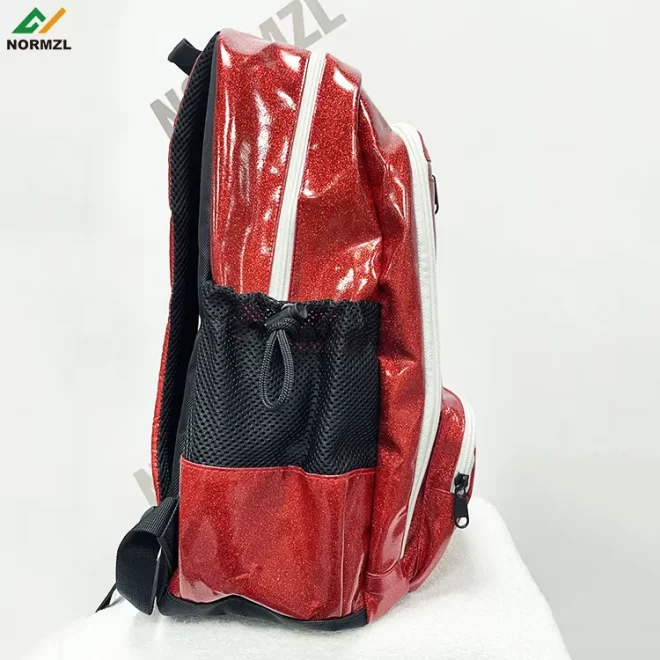 Normzl wholesale embroidery logo sports fashion women cheer backpack custom cheerleading glitter backpack - Изображение 3