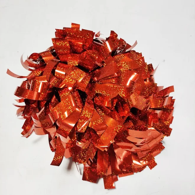 custom team glitter 6 inch cheerlead wholesale cheer practice accesoirs cheerleading plastic pom pom with handles - Image 2