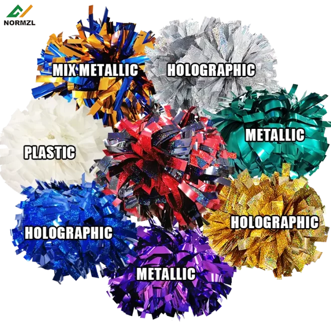 Metallic 2cm craft performance Cheerleading Pom Poms wholesale Fashion Accessories for team - Image 6