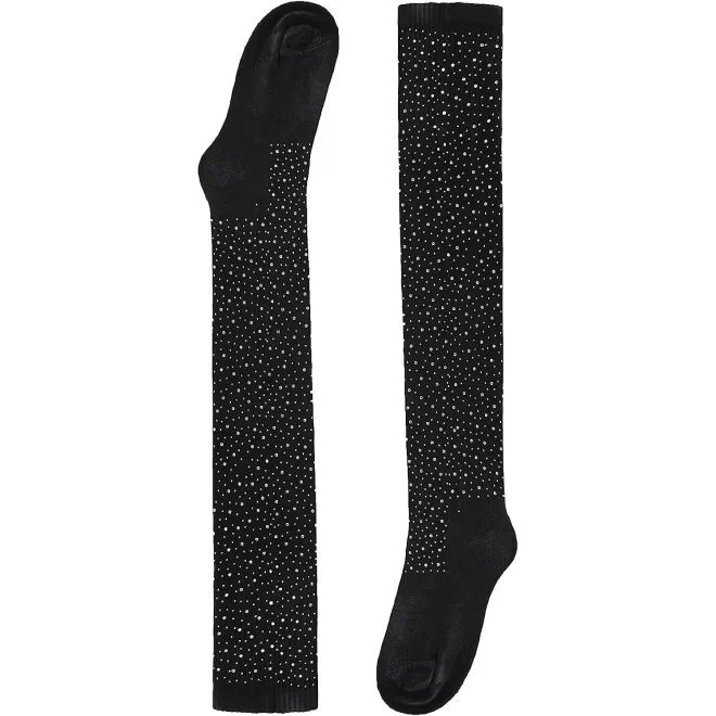 rhinestone Football Comfortable Jacquard Basketball Casual Print Sports Athletes team performance cheerleading Socks For Adults - Image 3