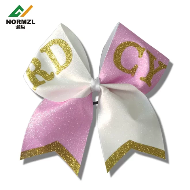 Custom Designs Logo Glitter Cheering Bows For Cheerleading - Image 2
