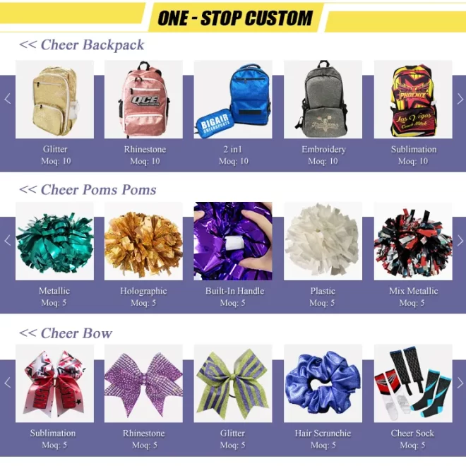 Normzl wholesale custom sublimation cheerleading uniform high knee sport socks cheerleader rhinestone dance cheer socks - Image 6