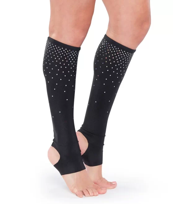Sporty Basketball Free Size Cycling  Running Yoga Elastic slip anti-slip grip women rhinestone cheer cheerleading socks - Image 2