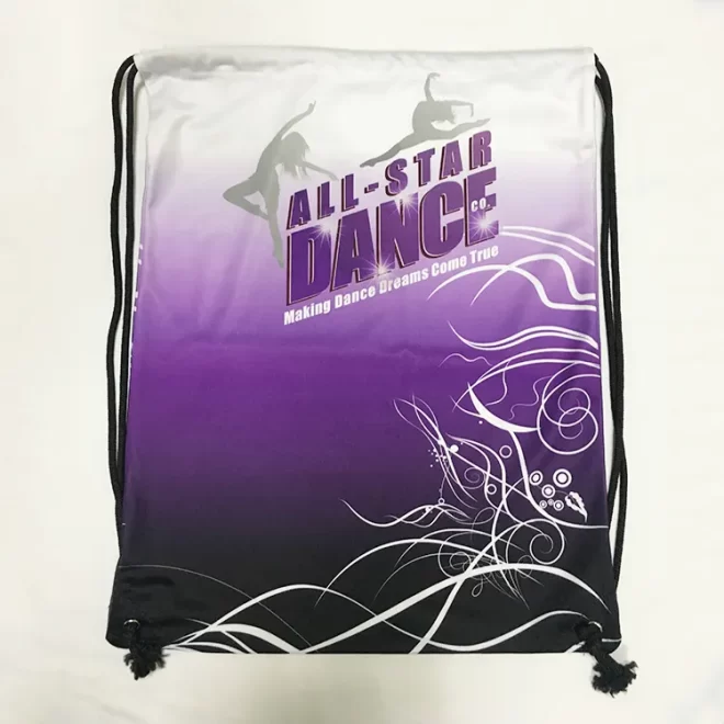 Normzl custom gymnastics dance drawstring gift bags wholesale cheerleading polyester cotton drawstring bag - 영상 5