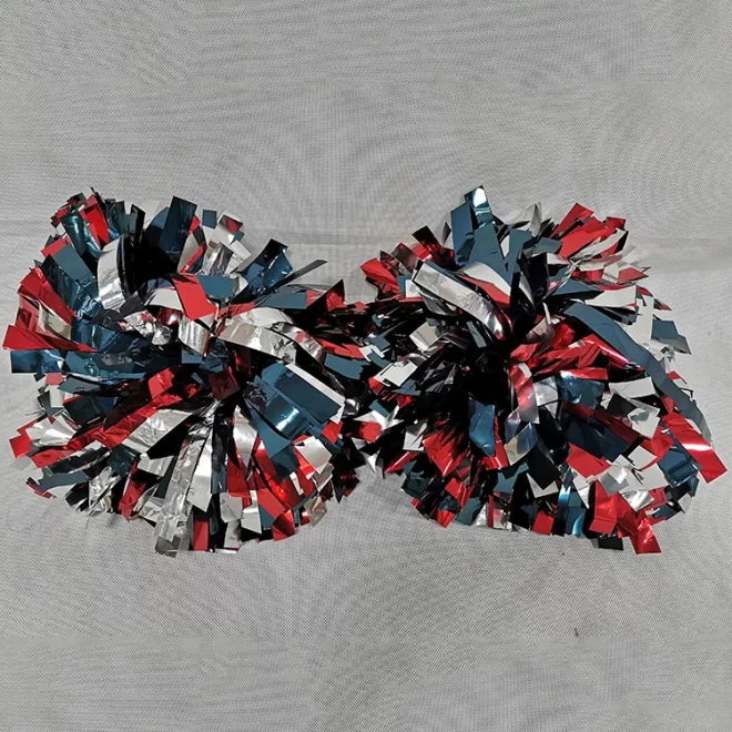 Metallisch einfarbiges Cheering Squad Spirited Fun Cheer Kit Cheerleading Pom Poms - Bild 5