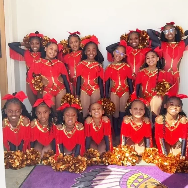 Normzl design red black and gold majorette fringe outfit two piece majorette dance costumes custom majorette uniform - Image 3